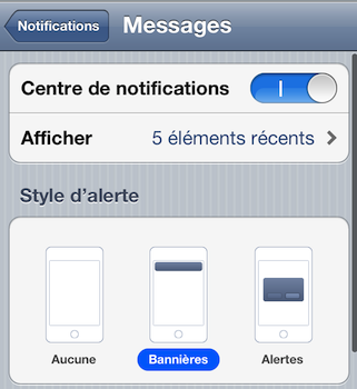 notifications iphone 3 1 iPhone iOS 5 : Comment configurer et utiliser le nouveau système de notification