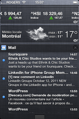 iphone notifications 1 iPhone iOS 5 : Comment configurer et utiliser le nouveau système de notification