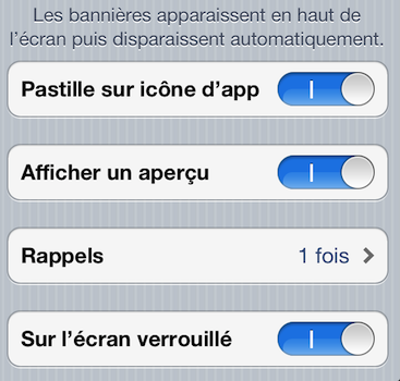 notifications iphone 4 iPhone iOS 5 : Comment configurer et utiliser le nouveau système de notification