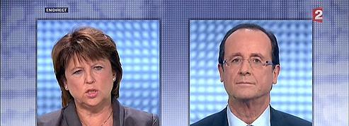 Hollande-Aubry, un débat feutré malgré des tensions<br /></div>