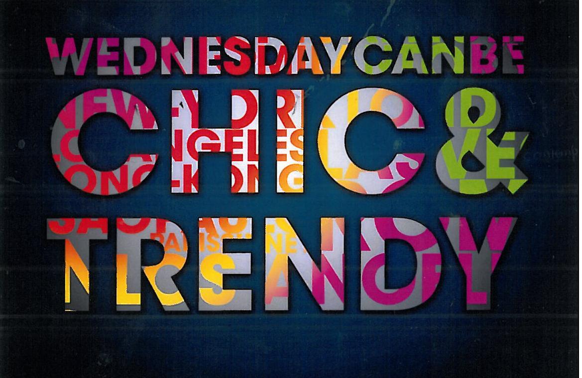 Wednesdaycanbe Chic&Trendy; le 19 Octobre à l’Alcazar