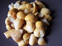 Oeufs brouillés au quinoa et aux cèpes