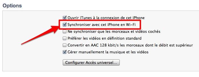 itunes wi fi 2 iPhone iPad iOS 5: comment faire une synchronisation Wi Fi