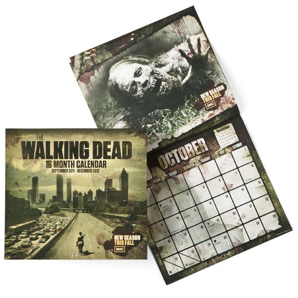 eae2 walking dead calendar Un calendrier Walking Dead 2012