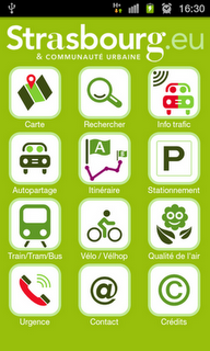 StrasMap, l'application multimodale de la communauté urbaine de Strasbourg