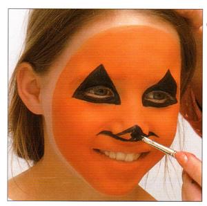 Maquillage Halloween : Belle citrouille