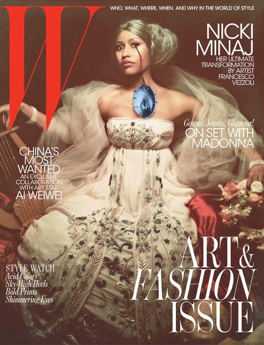 Ncki Minaj joue les Marie Antoinette dans W magazinemagazine(nov 2011)
