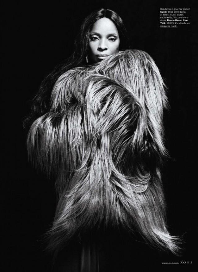 MJB est trés fourrure dans Elle mag en nov
