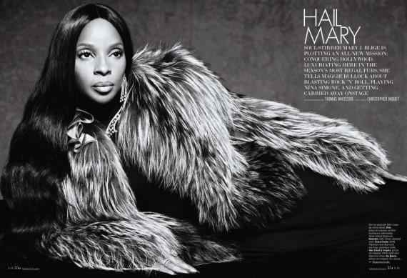 MJB est trés fourrure dans Elle mag en nov