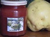 Confiture coings vanille