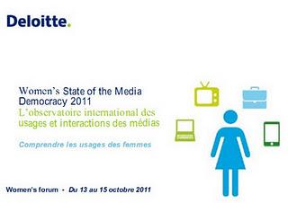 Le slide du dimanche :   Women’s State of the Media Democracy 2011