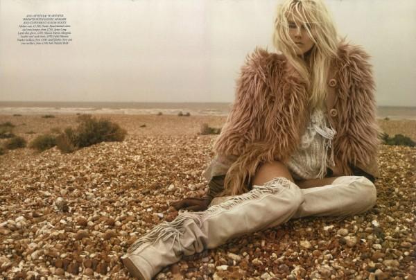 Mode: le froid de l’hiver envahit les pages du Harper’s Bazaar UK, Novembre 2011