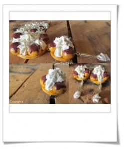 Saint Honoré au chocolat fimo