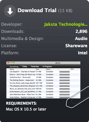 2011 10 17 15.34.45 Le logiciel Jaksta en promo