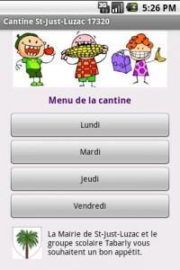 application android cantine st-just-luzac