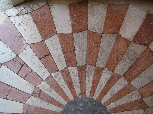 Palazzo Mangili-Valmarana - Pavements et deux oeuvres exposées