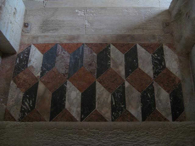 Palazzo Mangili-Valmarana - Pavements et deux oeuvres exposées