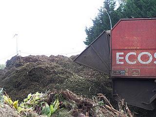 Plateforme de broyage des déchets verts