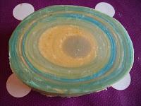 Savon rayé menthe/sapin