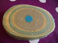 Savon rayé menthe/sapin