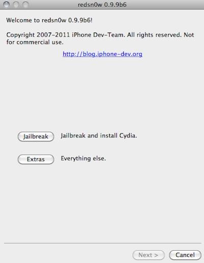 [IOS 5] Redsn0w 0.9.9 bêta 6 est disponible!