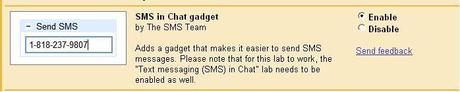 Send sms Google labs