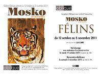 Galerie BD : Exposition Félins de Mosko à la Galerie Oblique