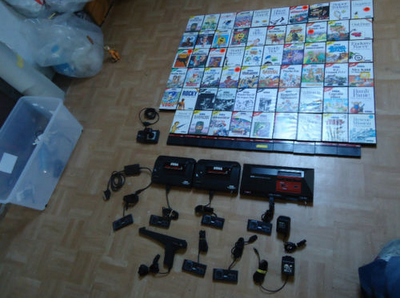 console sega master system ENORME LOT 3 consoleS + 69 JEUX à saisir