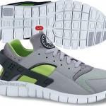 nike huarache free run wolf grey cool grey action green wolf grey 150x150 Nike Huarache Free Run Eté 2012