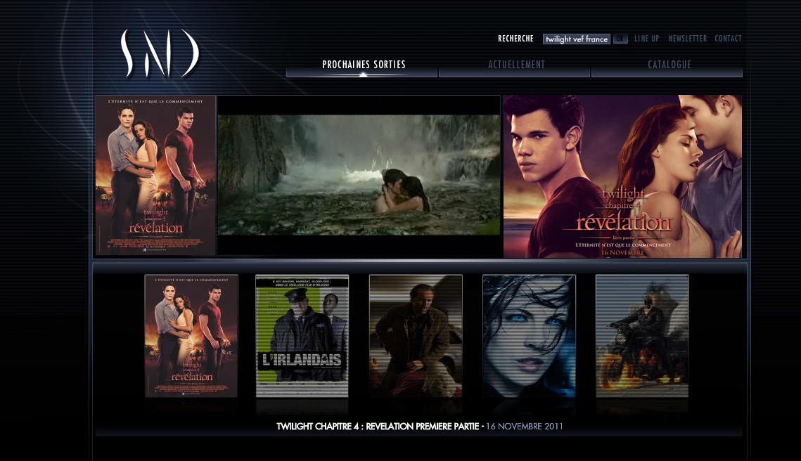 Le site de SND spécial Breaking Dawn (accueil)