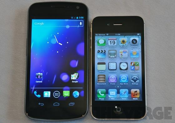 Photos comparatives iPhone 4S Vs Samsung Galaxy Nexus Prime...