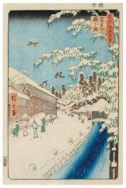 La rue Yabukoji de Hiroshige par Mikaël Hirsch