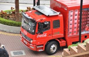 Clim autonome sur un camion de livraison