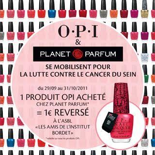 Planet Parfum et OPI se mobilisent contre le cancer du sein !