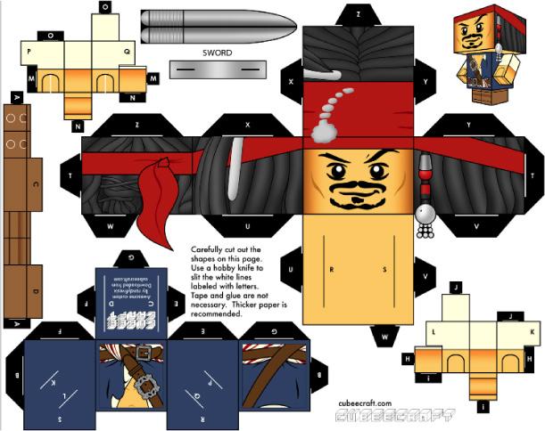 Jack Sparrow Lego x Cubeecraft