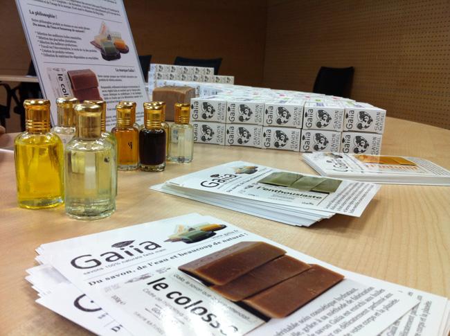 Notre première vente de savons Gaiia en comité d’entreprise !