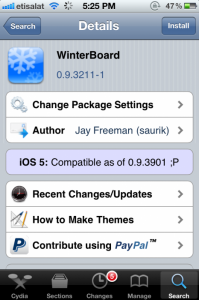 Winterboard débarque sur iOS5 !