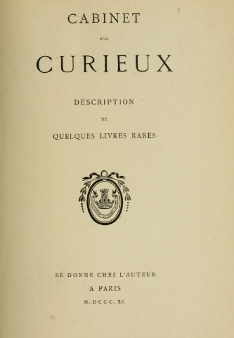 Le Cabinet d’un Curieux