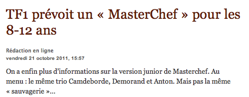 “Mais, comme on ne s’adresse pas à des enfants avec la...