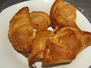 chaussons courgettes jambon cru mozza