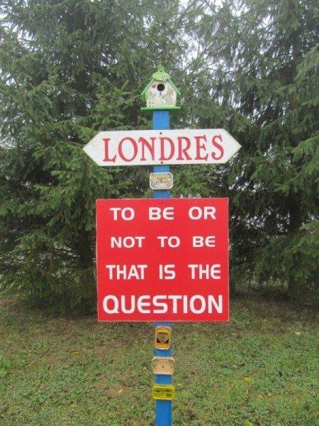 Dommartin-la-Chaussée, poteau Londres