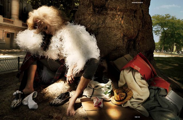 Tendance « homeless-chic » (2/2): les clochards dans les magazines de mode
