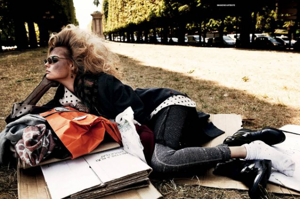 Tendance « homeless-chic » (2/2): les clochards dans les magazines de mode