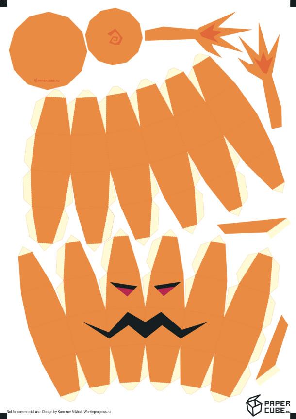 Citrouille en papier (Spécial Halloween)
