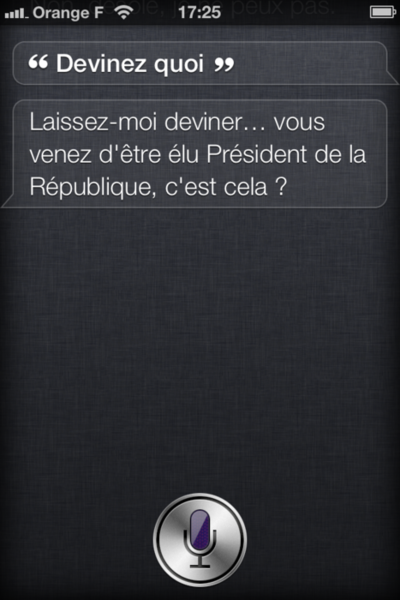 siri siri Siri et moi, et vous ?