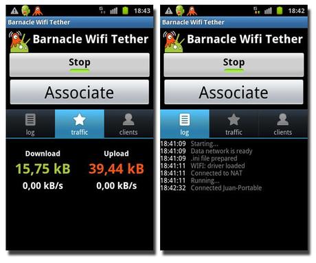 Barnacle Wifi Tether : Utiliser son mobile Android comme routeur Wifi