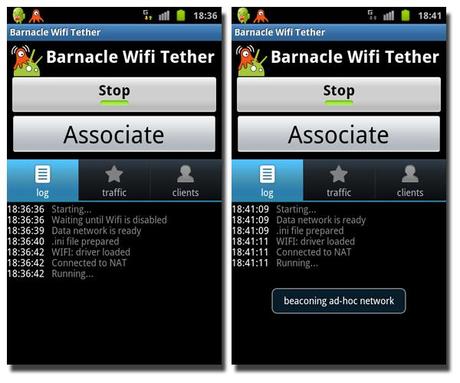 Barnacle Wifi Tether : Utiliser son mobile Android comme routeur Wifi