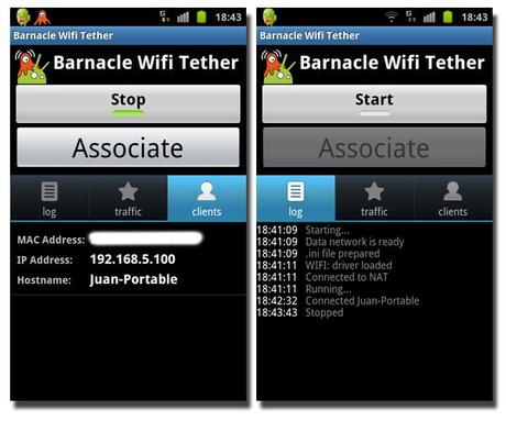 Barnacle Wifi Tether : Utiliser son mobile Android comme routeur Wifi