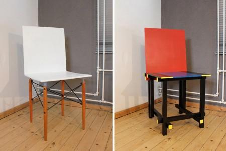 Eames DSW et Mackintosh Rouge Bleu