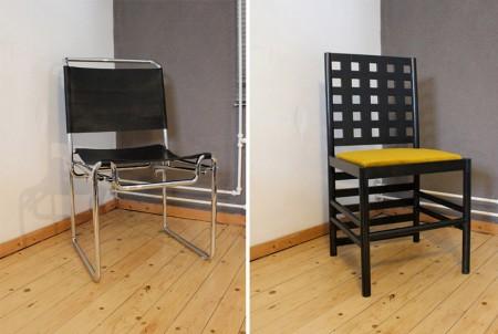 Icônes altérées: chaises design – un clin d’oeil de Michael Kluver